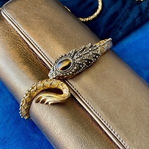 Clutch bag Roberto Cavalli Women bronze-gold bag
